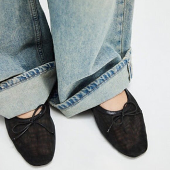 Free People Shoes - Free People Arissa Sheer Mesh Flats NWT *